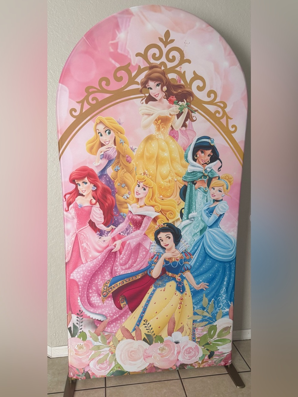 Disney Princess Arch Backdrop Cover